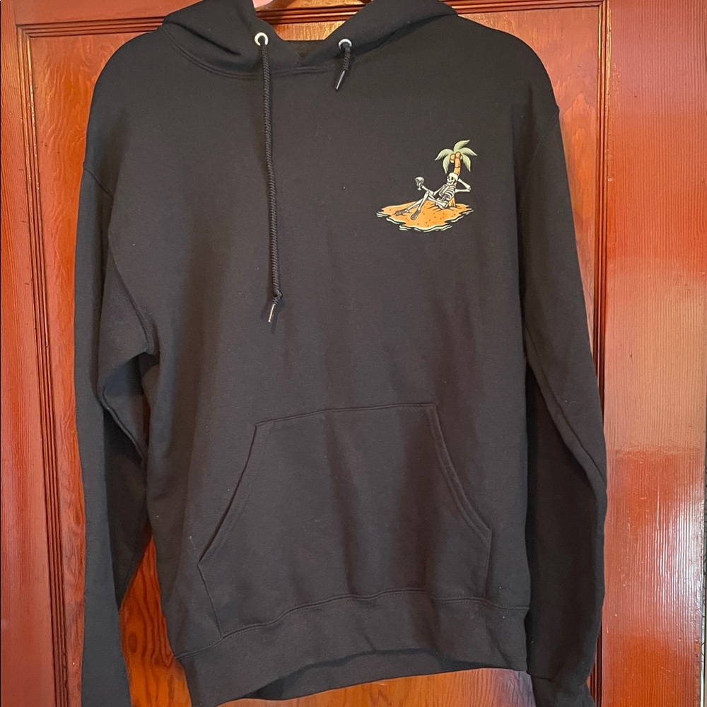 Island Graphic Black Hoodie